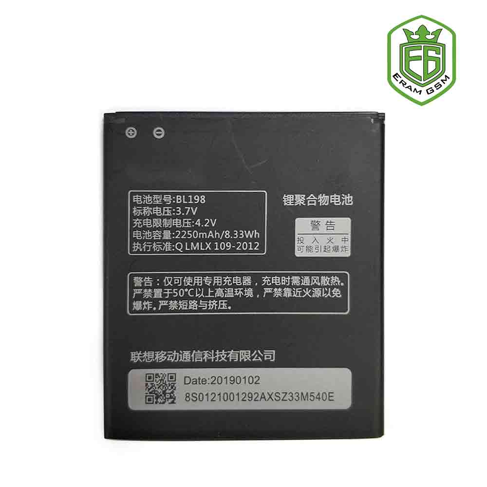 باتری اصلی لنوو BL198 مناسب گوشی Lenovo S890-A830-A850-K860-S880-A859