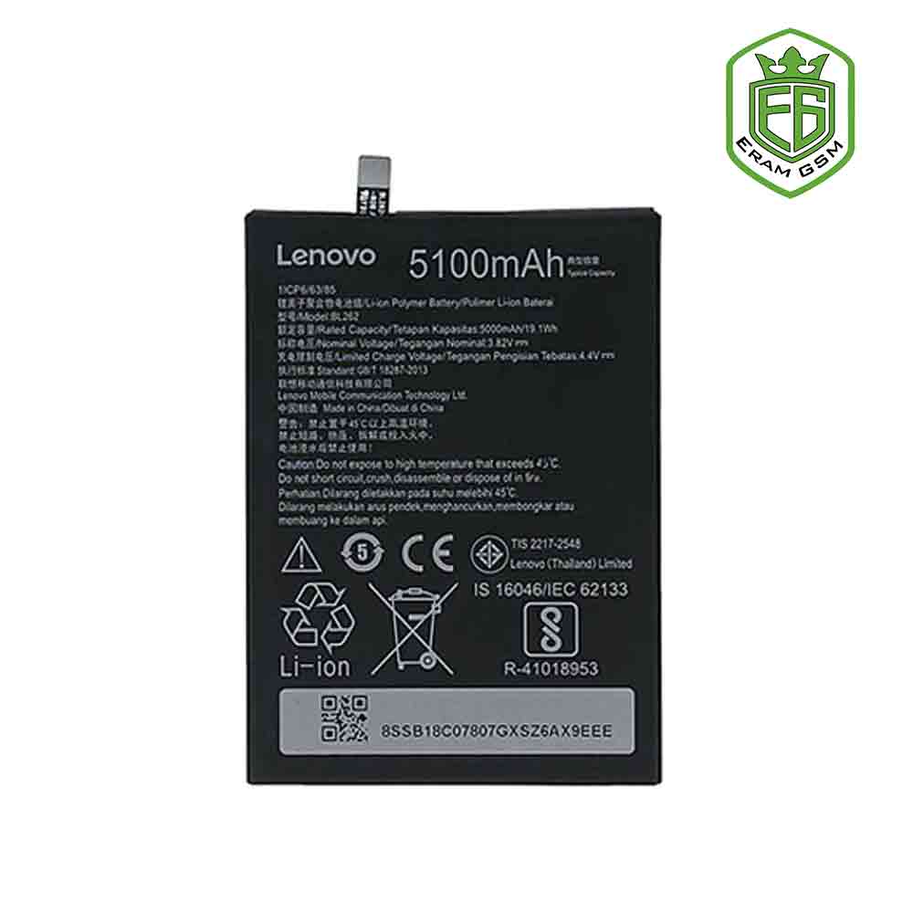 باتری اصلی لنوو BL262 مناسب گوشی Lenovo P2