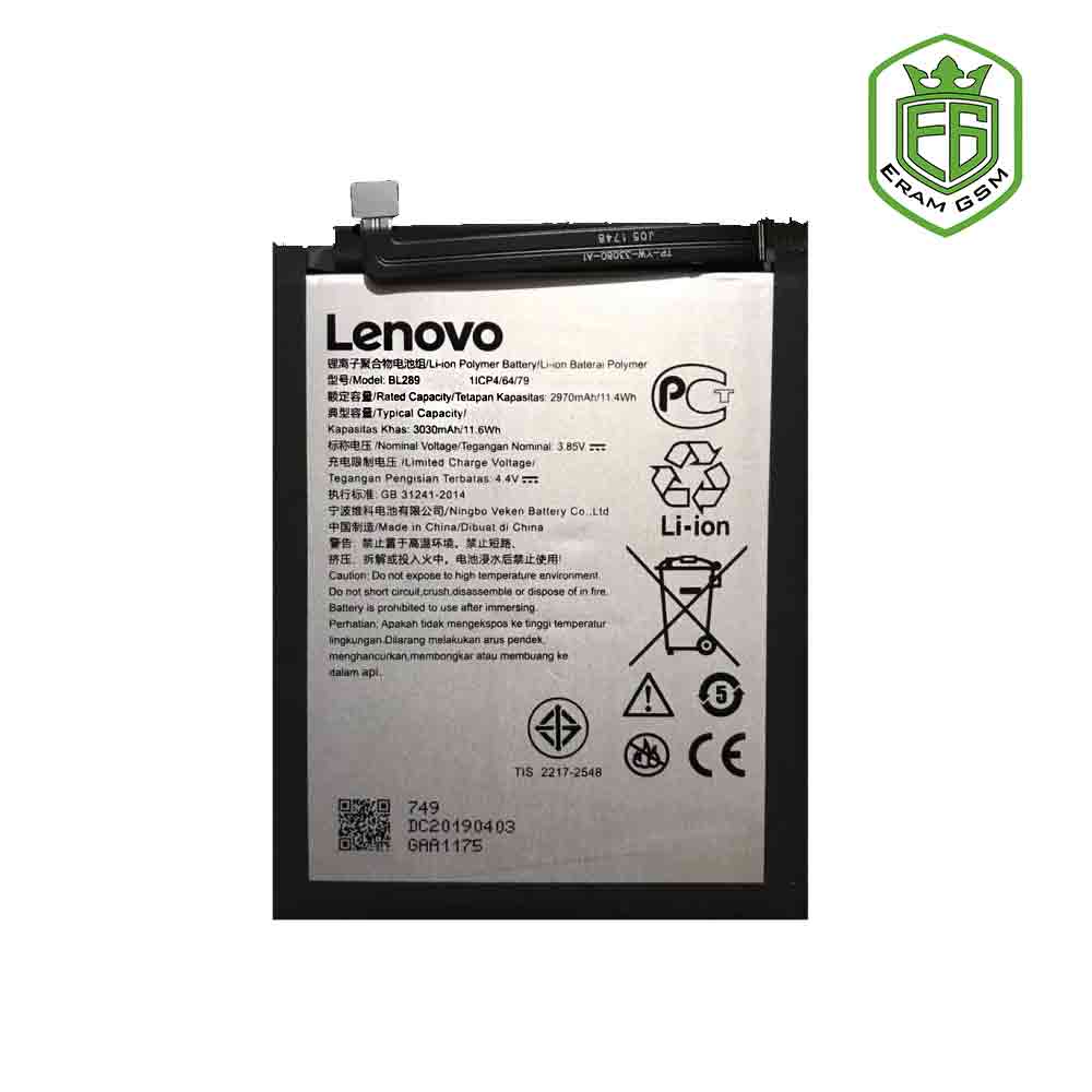باتری اصلی لنوو BL289 مناسب گوشی Lenovo K5 Play
